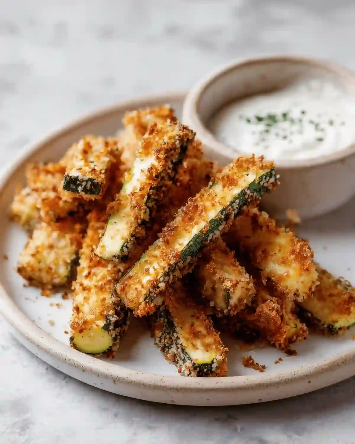 Batonnets Courgette Panes Airfryer