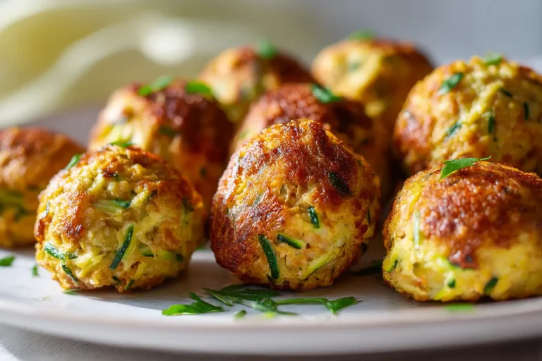 Boulettes de thon et courgette en Airfryer, savoureuses et croustillantes