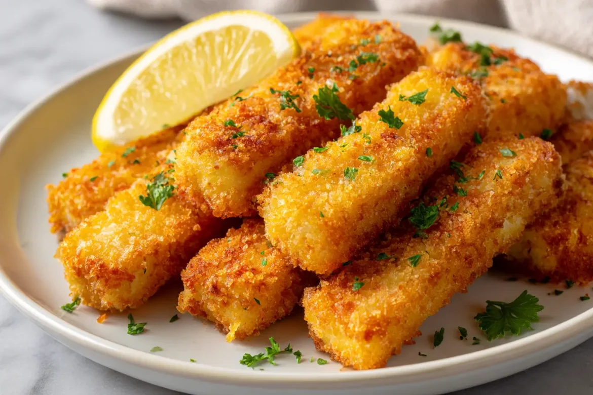 Bâtonnets de poisson pané au airfryer, croustillants et savoureux