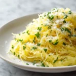 Courge spaghetti au Airfryer, tendrement cuite et facile à préparer