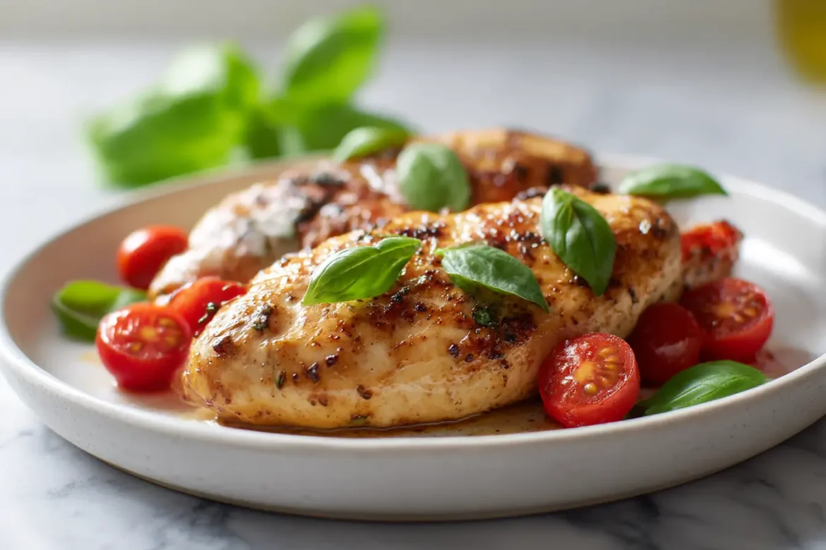 Poitrines de poulet marinées à l’italienne au Airfryer, juteuses et savoureuses