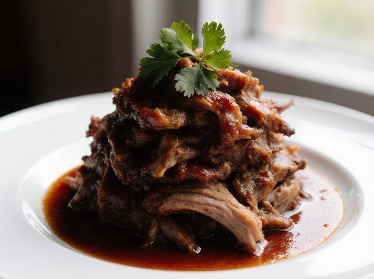 Pulled pork préparé en Airfryer, tendre et savoureux