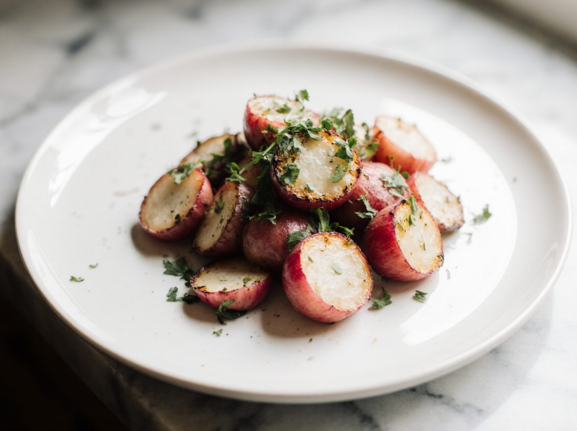 Radis croustillants en Airfryer, savoureux et prêts à croquer