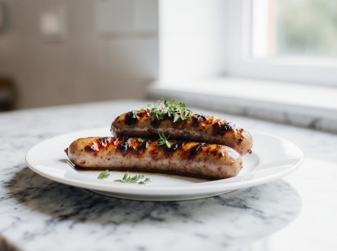 Saucisses de Toulouse en Airfryer, savoureuses et croustillantes