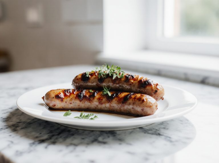 Saucisses de Toulouse en Airfryer, savoureuses et croustillantes