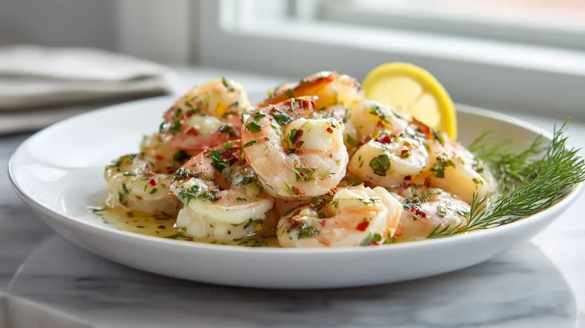 Crevettes marinées à l'ail au Airfryer, croustillantes et savoureuses