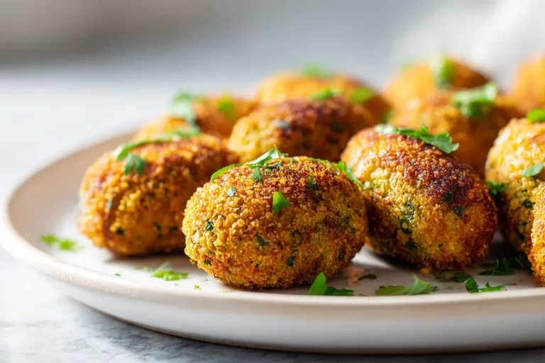 Croquettes de brocoli en Airfryer, croustillantes et savoureuses