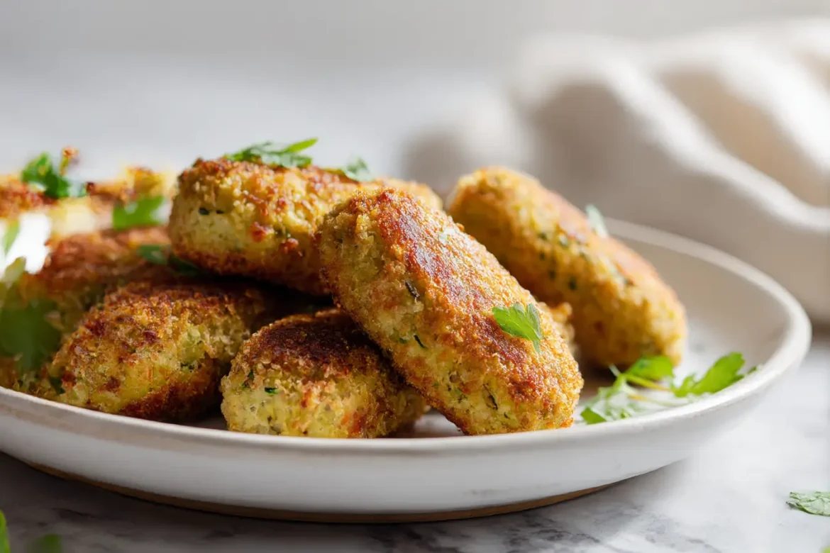 Croquettes de courgettes en Airfryer, croustillantes et savoureuses