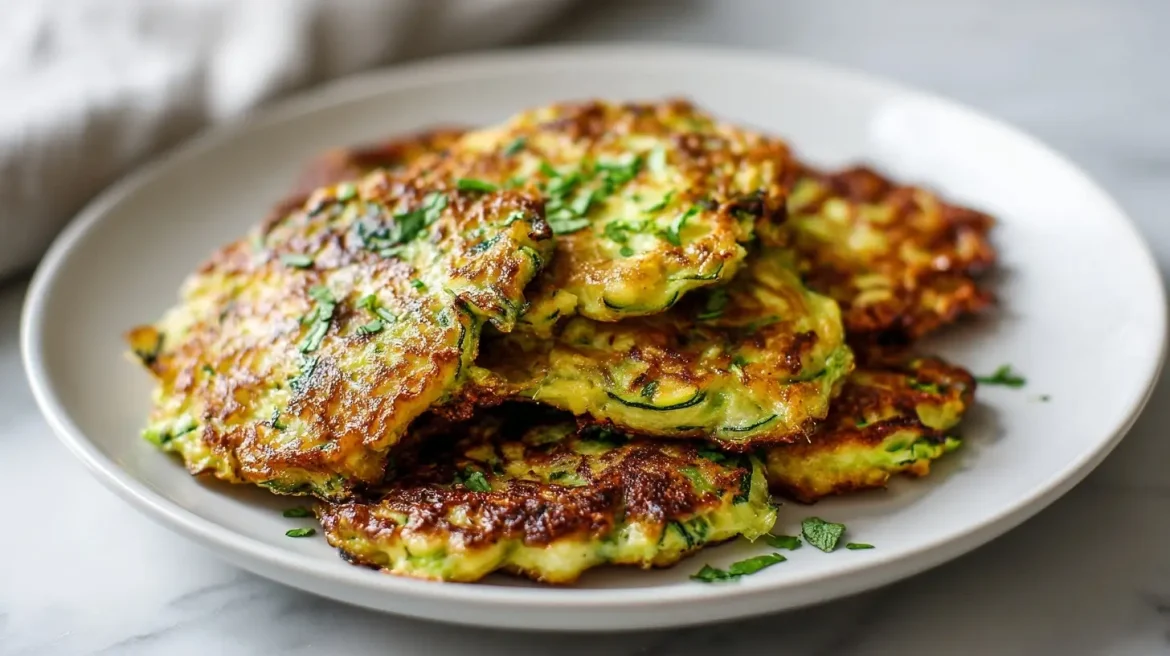 Galettes de courgettes cuites au Airfryer, croustillantes et savoureuses