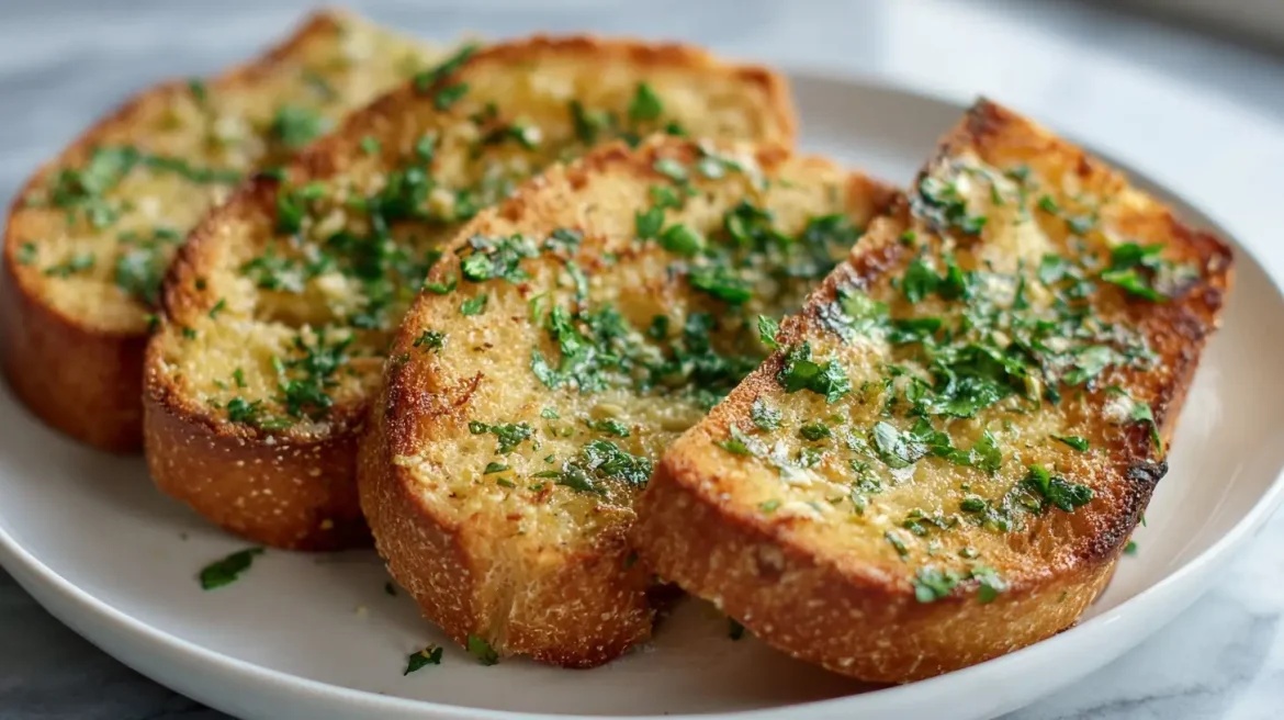 Pain à l'ail au Airfryer, moelleux et savoureux