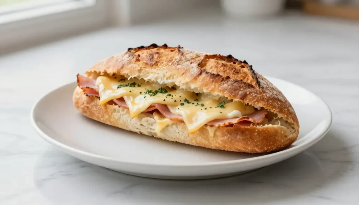 Délicieux pain surprise maison préparé en Airfryer, prêt à être dégusté.