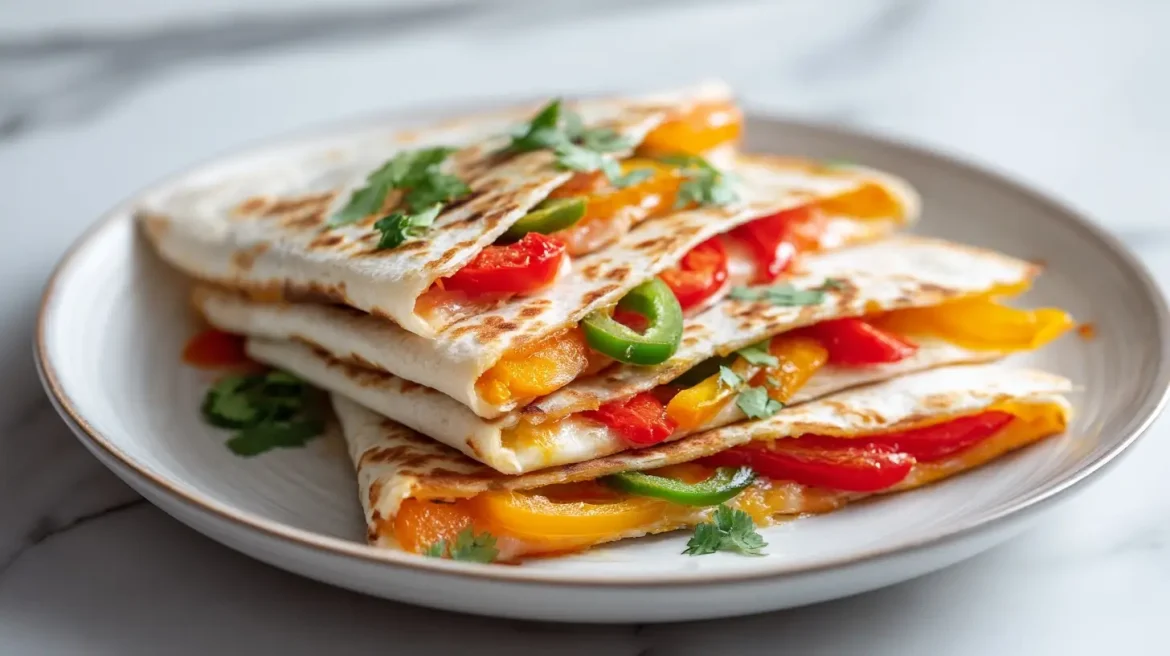 Quesadillas aux légumes au Airfryer, savoureuses et croustillantes
