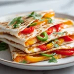 Quesadillas aux légumes au Airfryer, savoureuses et croustillantes