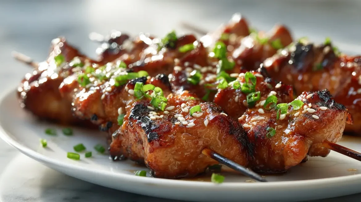 Yakitori de poulet au Airfryer, tendre et savoureux